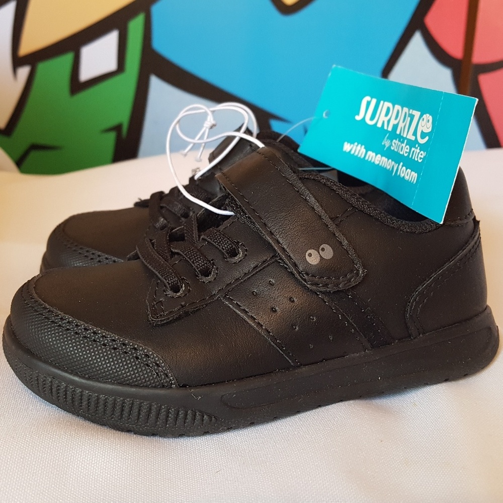 ❎SOLD❎ Stride Rite Black UNIFORM Sneakers Tot 7 - Picture 2 of 8